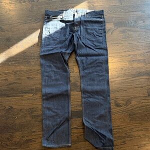 Frank & Oak Men's Dark Blue Straight-Leg Jeans (never worn)